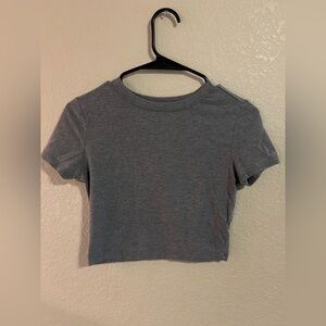 Grey Crop Top